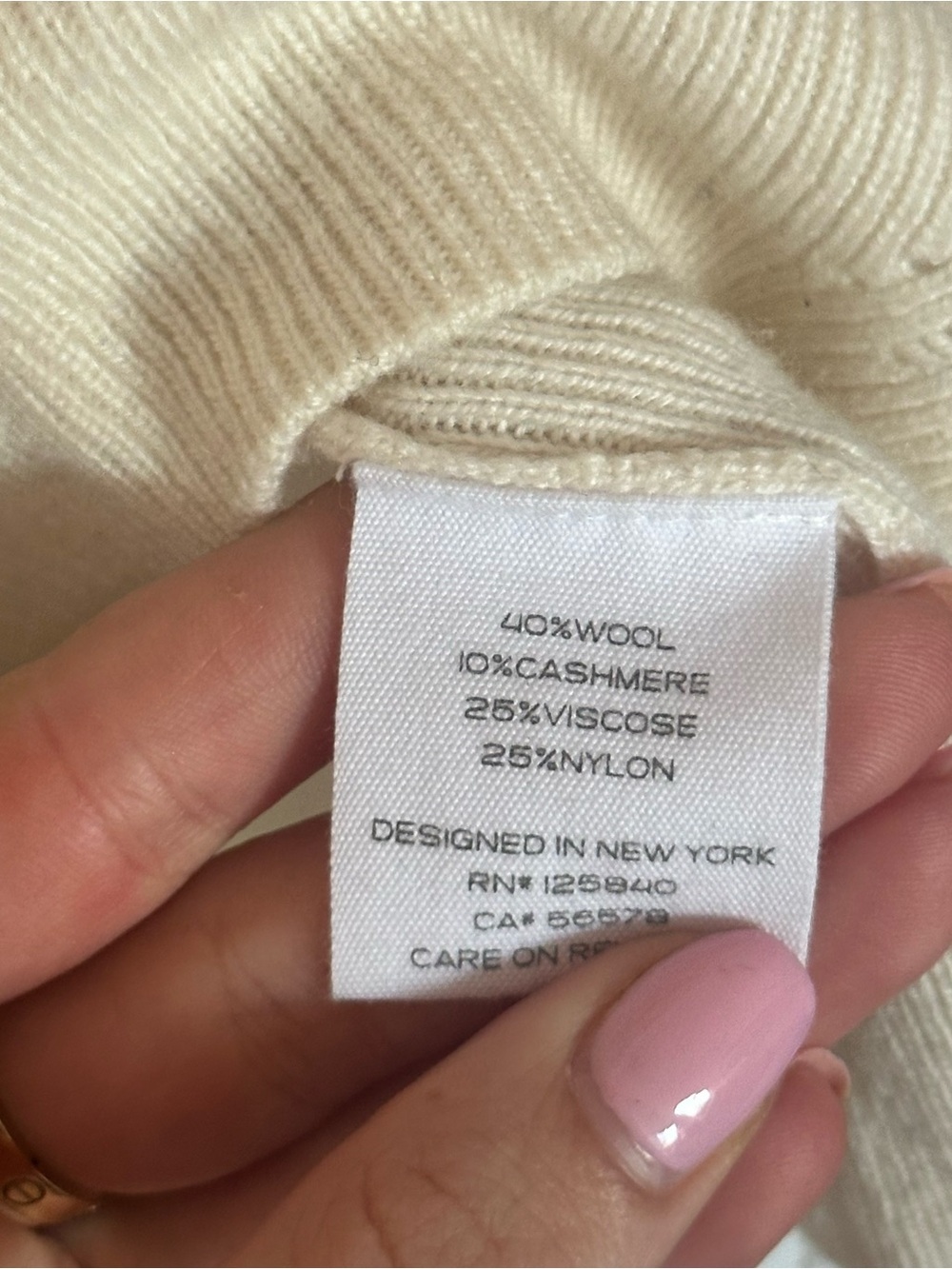 Intermix Ruffle Cold Shoulder Sweater - Cream - Picture 6 of 8